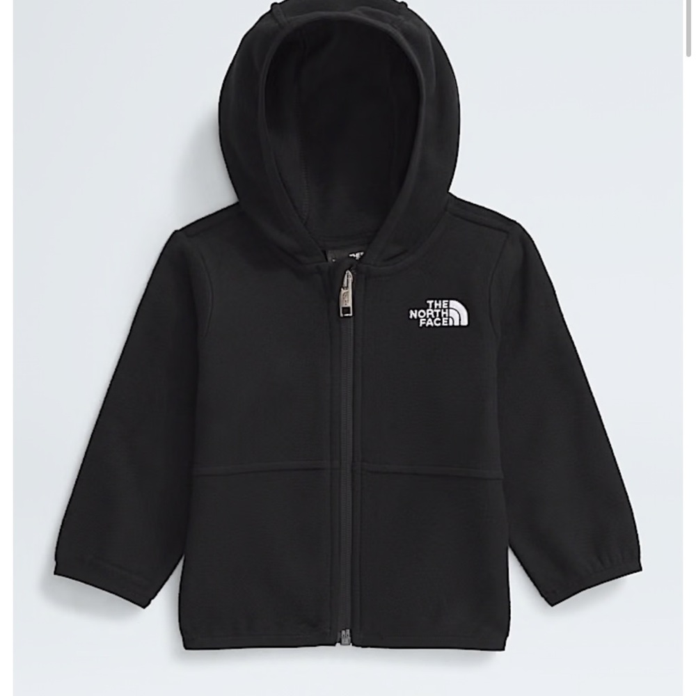 The North Face Black Baby Glacier Full-Zip Hoodie 3-6 months